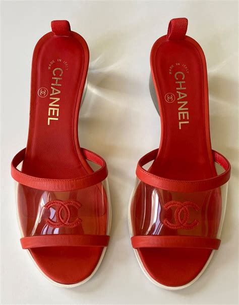 chanel slides clear replicas|chanel dupe leather.